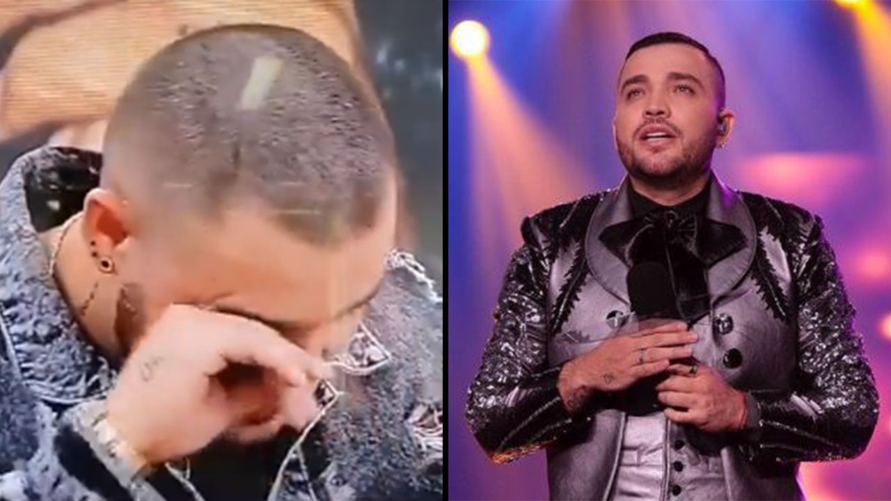 Jessi Uribe se puso nostálgico en vivo y lloró