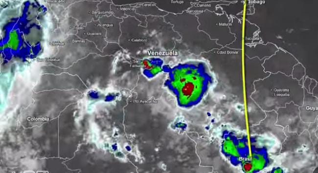 Ondas tropicales generan precipitaciones, nubosidad variable y actividad eléctrica en gran parte del país